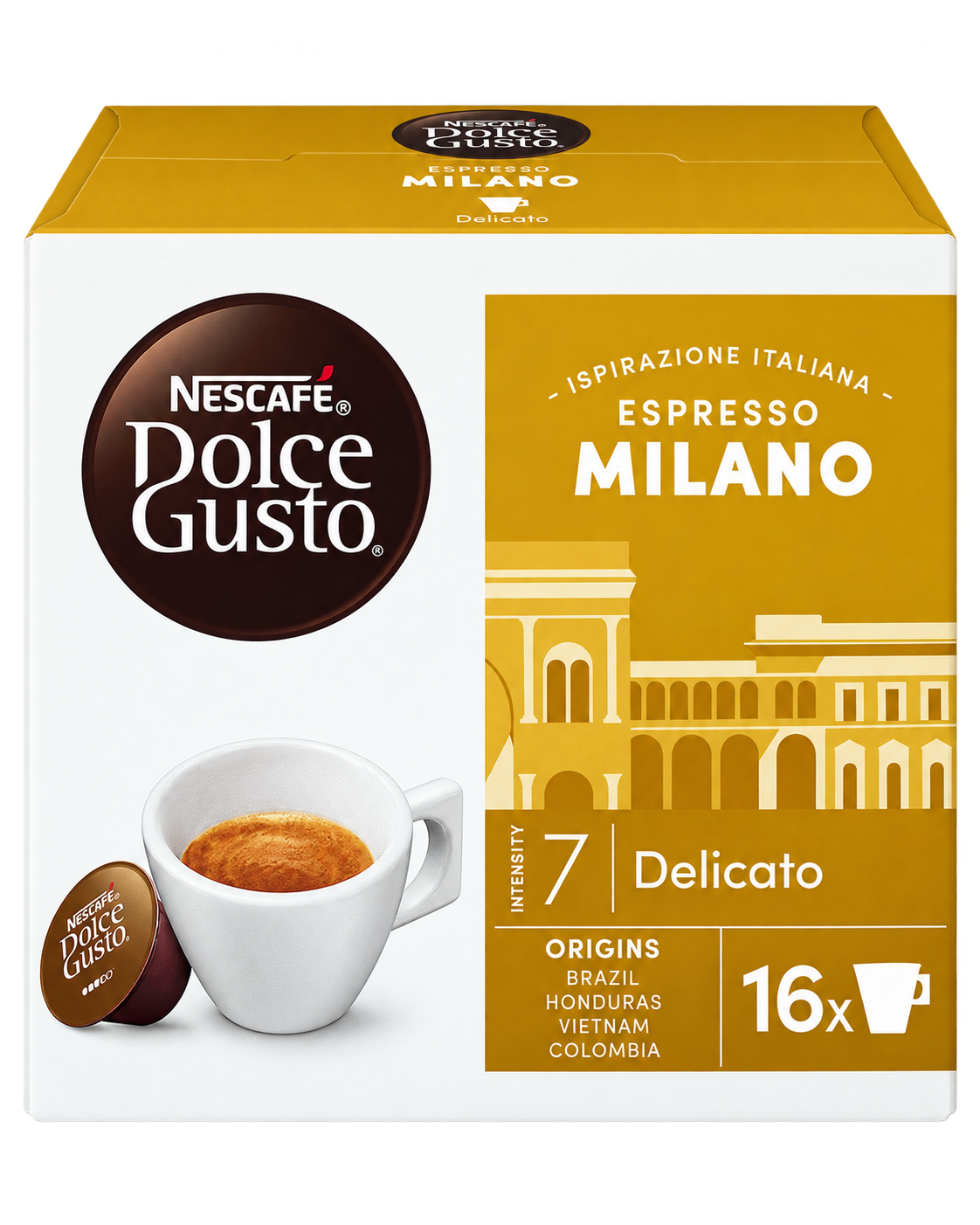 Nescafé Dolce Gusto Espresso Milano – Kávékapszula – 16 db