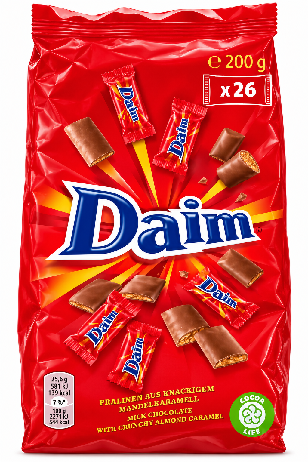 Daim Mini – Tejcsokoládés Mandulás-Karamellás Praliné – 200 g
