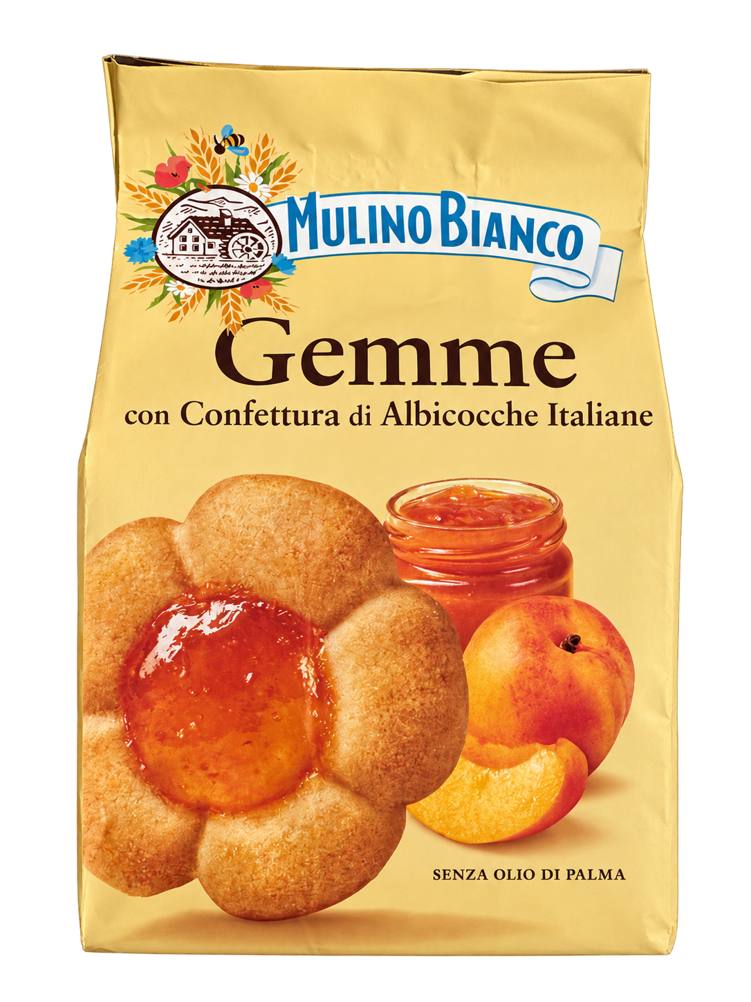 Mulino Bianco Gemme – Sárgabaracklekváros keksz - 200 g