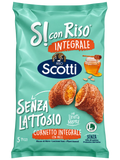 Riso Scotti Sì con Riso Integrale – Laktózmentes, Teljes Kiőrlésű, Mézes Töltelékes Olasz Croissant – 250 g