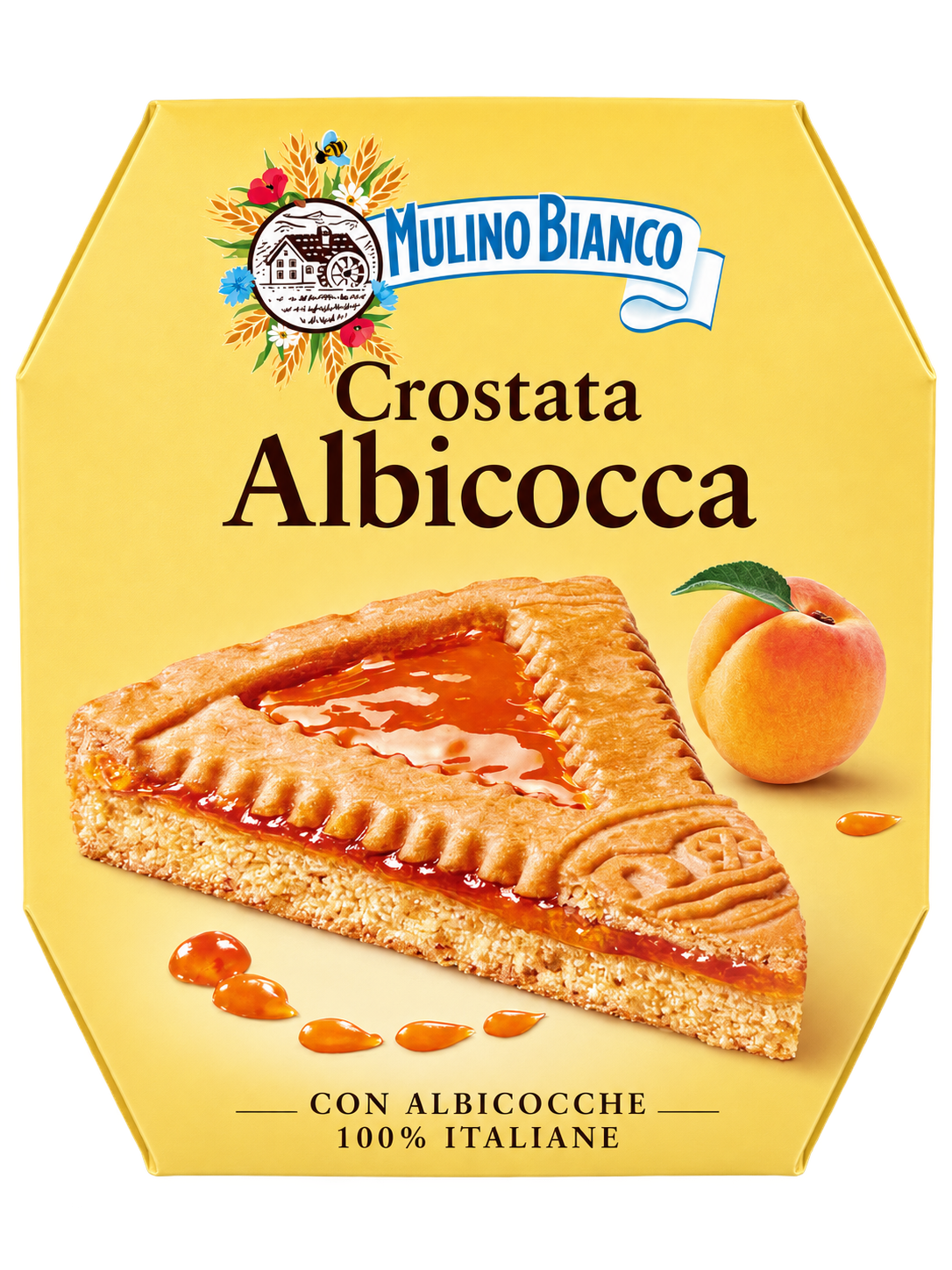 Mulino Bianco Crostata Albicocca – Olasz Sárgabarackos Linzertorta - 475 g