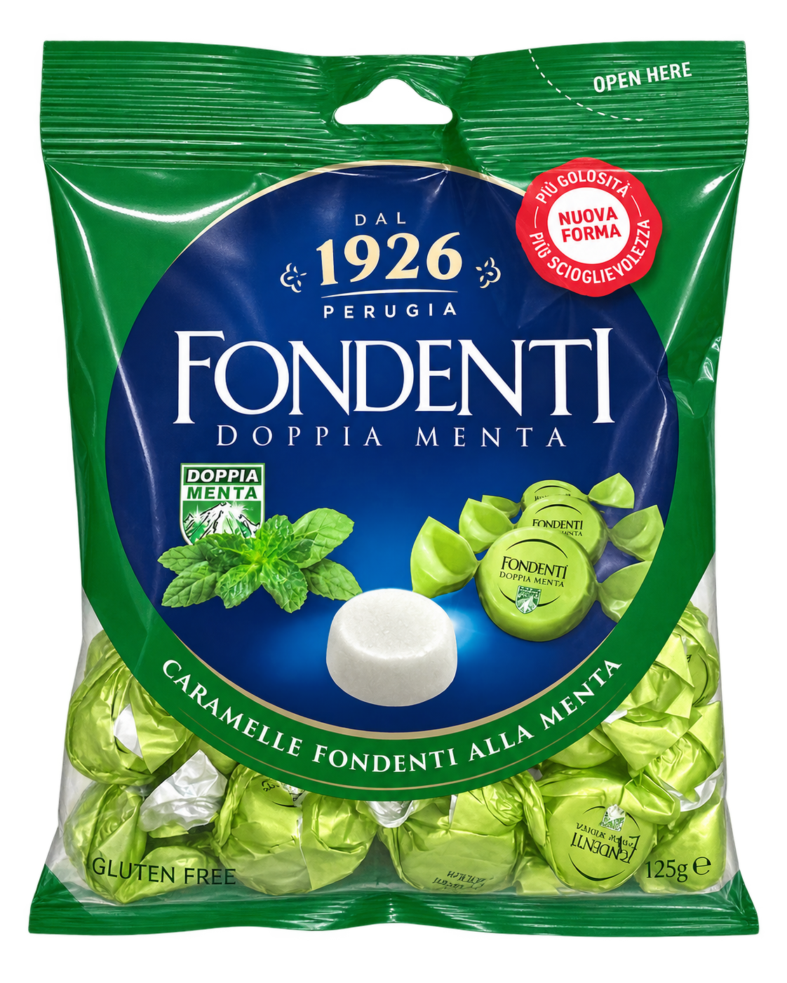 Perugina Fondenti Doppia Menta – Dupla Mentás, Szájban Olvadó Olasz Cukorka – 125 g