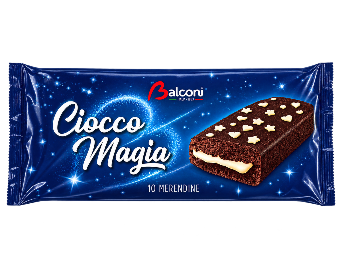 Balconi Ciocco Magia – Kakaós Piskótaszelet Krémes Töltelékkel – 10 db