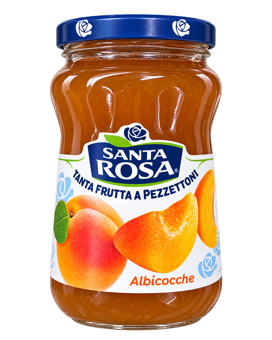 Santa Rosa Albicocche – Olasz Sárgabaracklekvár Gyümölcsdarabokkal - 350 g