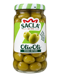 Saclà OlivOli Verdi Intere – Egész Zöld Olívabogyó Sós Páclében - 170 g
