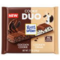 Ritter Sport Cookie Duo – Kakaós Kekszes és Kekszkrémes Tejcsokoládé – 218 g