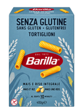 Barilla Tortiglioni – Gluténmentes, Kukoricából és Barna Rizsből Készült Tészta – 400 g