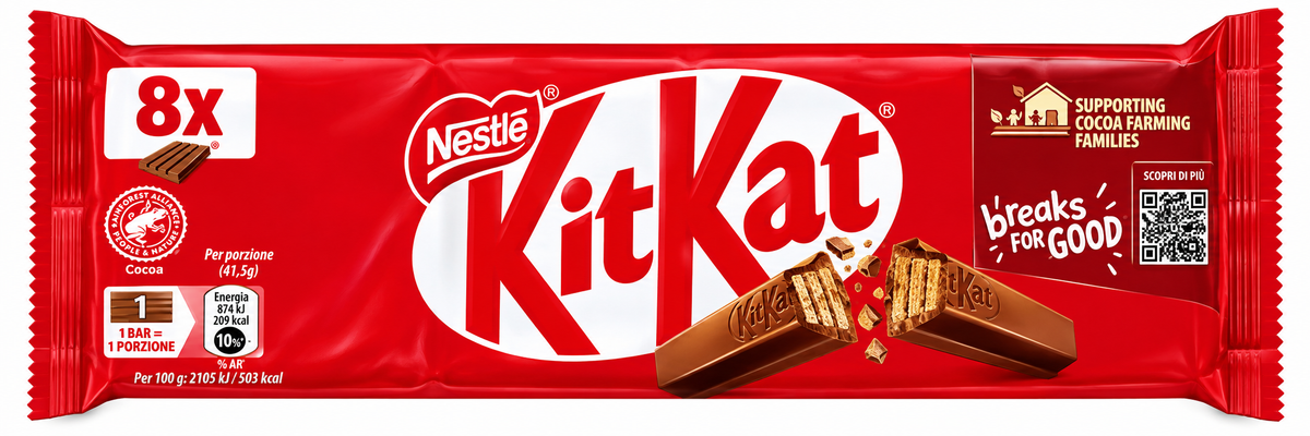 Nestlé KitKat – Tejcsokoládés Ostyaszelet – 8 × 41,5 g