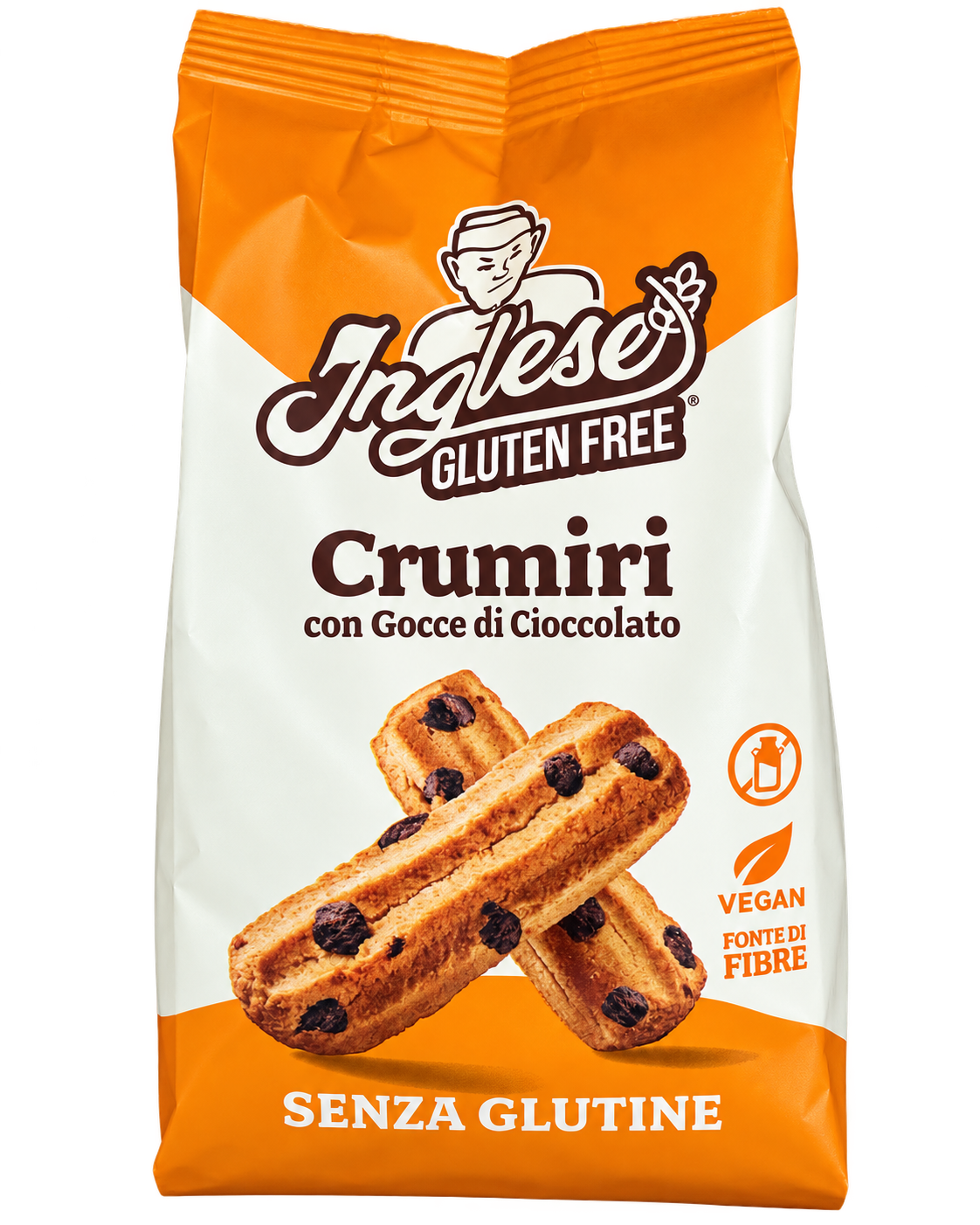 Inglese – Gluténmentes, Csokoládédarabos Olasz Keksz - 300 g