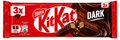 Nestlé KitKat Dark – Étcsokoládés Ostyaszelet – 3 × 41,5 g