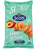 Riso Scotti Sì con Risoa – Laktózmentes, Őszibarackos Töltelékkel Készült Puha Olasz Croissant – 240 g (5×48 g)