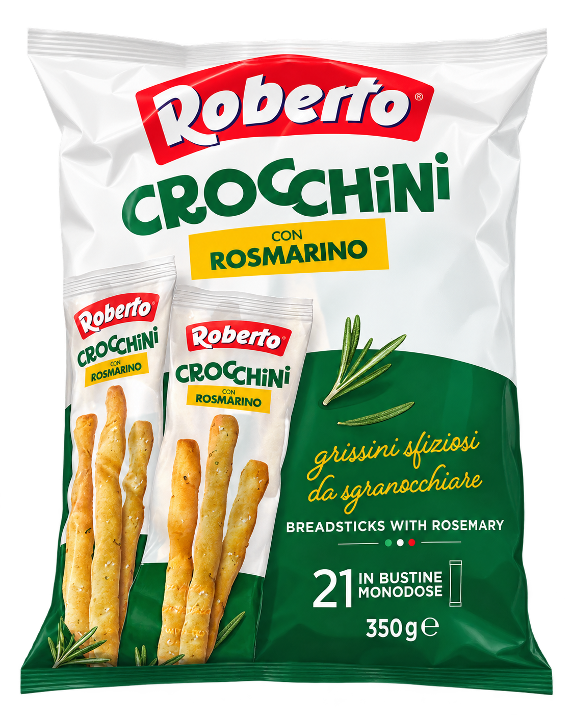 Roberto Crocchini – Rozmaringos Ropogós Kenyérrudacskák – 350 g