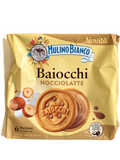 Mulino Bianco Baiocchi Nocciolatte – Mogyorós-tejes krémmel töltött keksz - 162 g