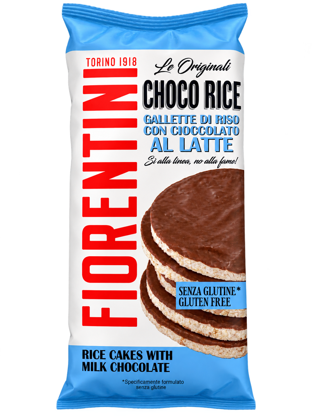 Fiorentini Choco Rice – Gluténmentes, Tejcsokoládés Puffasztott Rizsszelet - 100 g