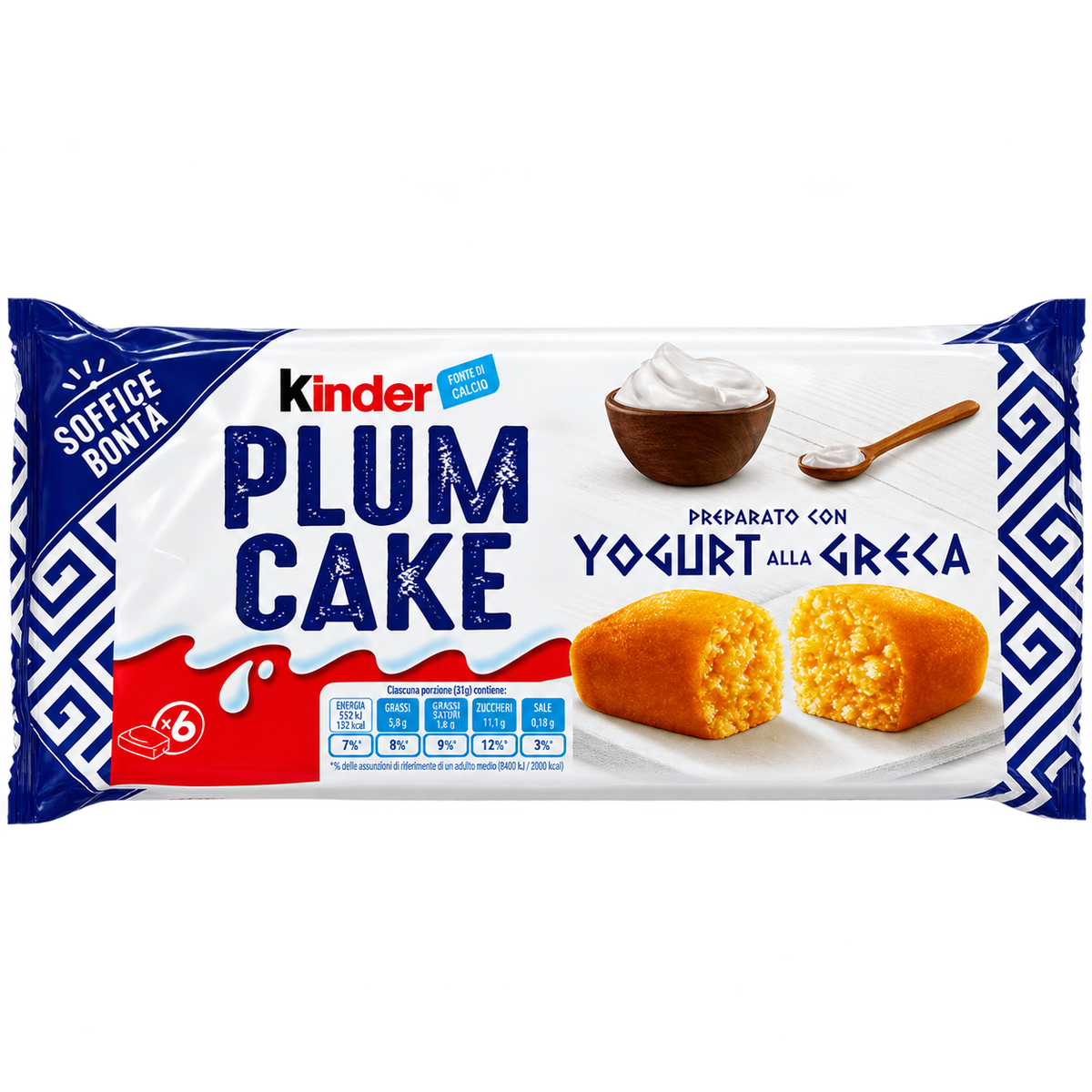 Kinder Plumcake – Görög joghurttal készült puha sütemény – 6 db
