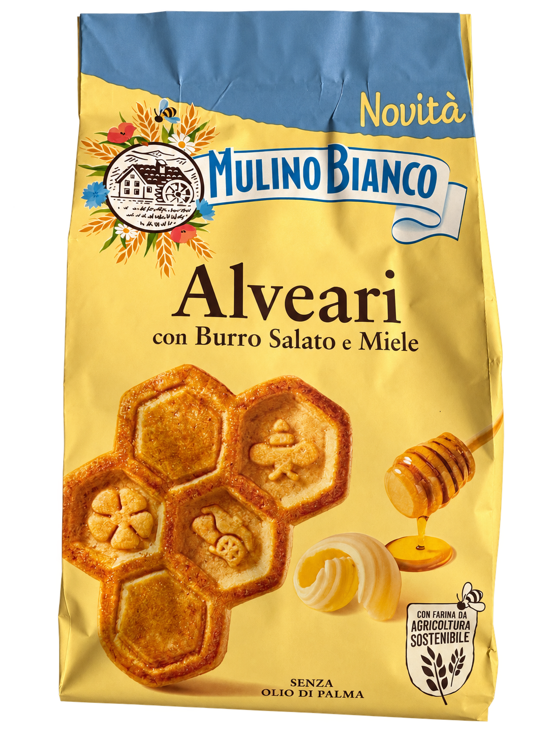 Mulino Bianco Alveari – Sós vajas, mézes keksz - 300 g