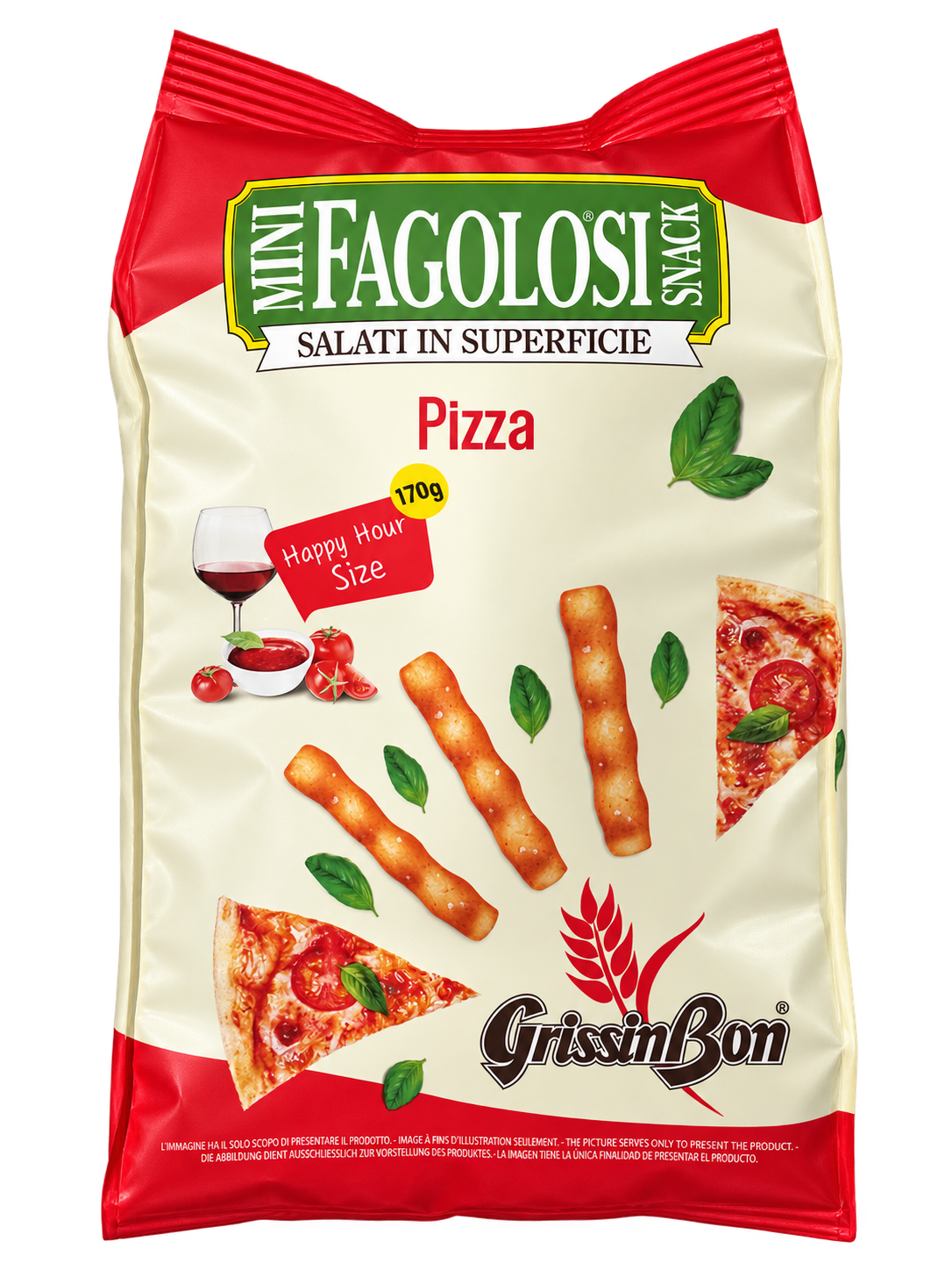 GrissinBon Fagolosi Pizza – Pizzás grissini - 170 g