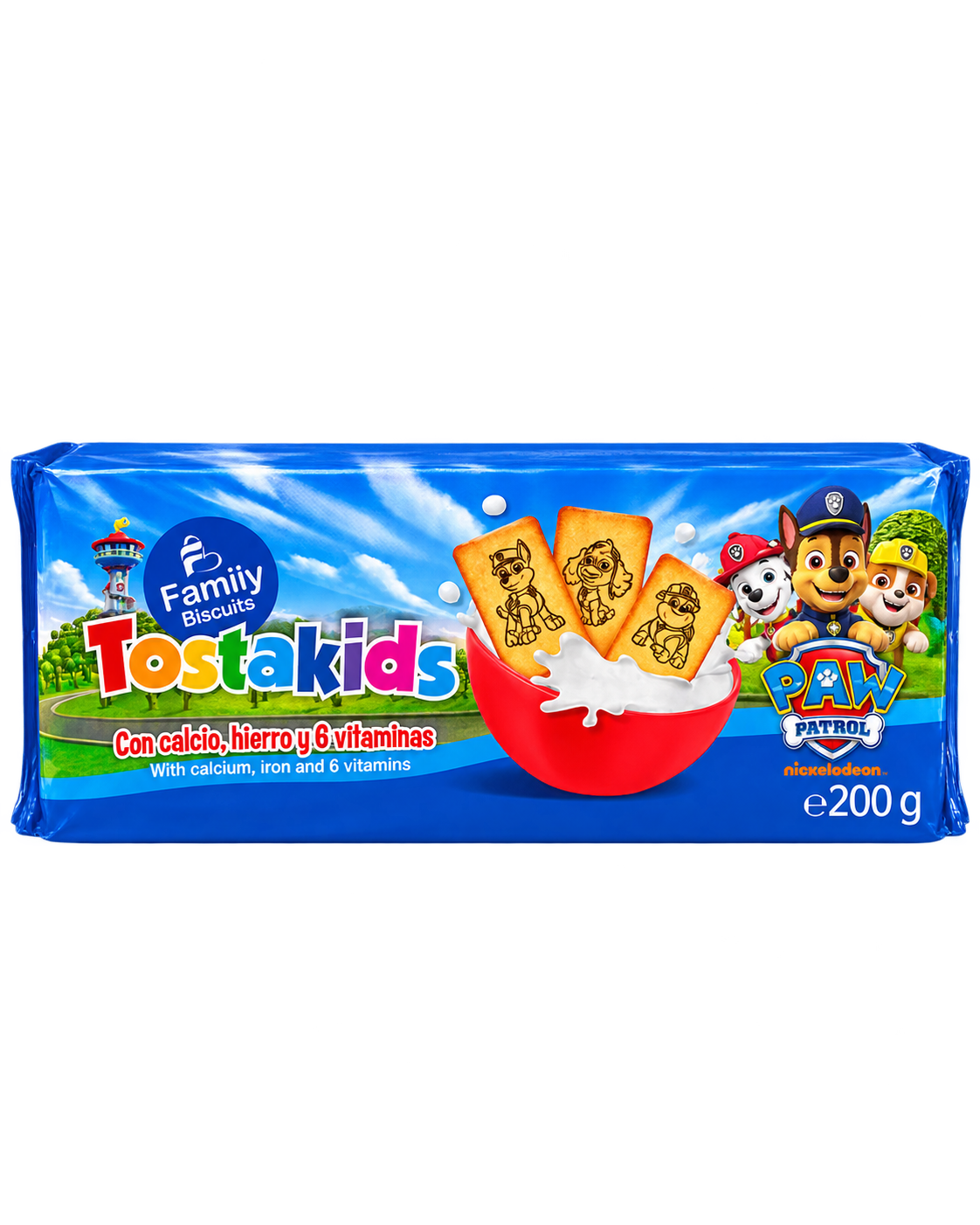 Family Biscuits Tostakids Paw Patrol – Mancs Őrjáratos Keksz – 200 g