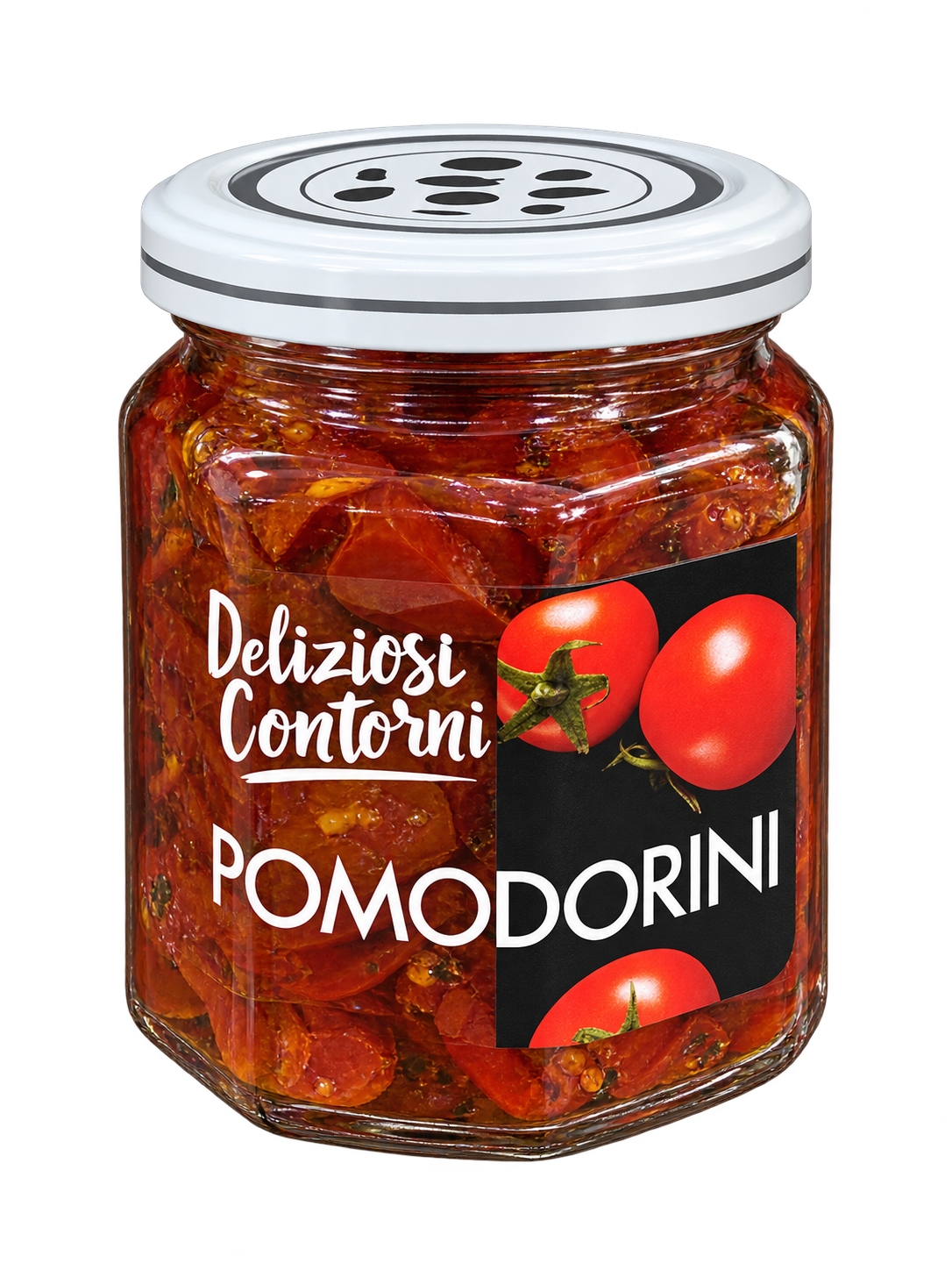 Deliziosi Contorni Pomodorini – Olajban Eltett Koktélparadicsom - 200 g