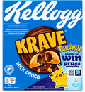 Kellogg's Krave Milk Choco – Tejcsokoládés Krémmel Töltött Gabonapárnák - 375 g