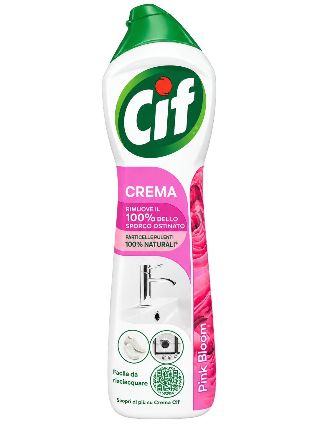 Cif Crema Pink Bloom – Virágillatú Súrolókrém – 500 ml