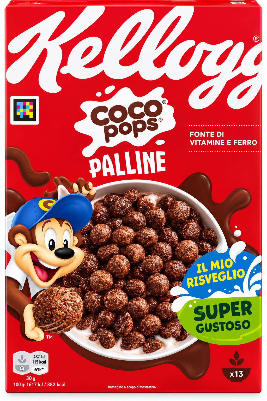 Kellogg's Coco Pops Palline – Kakaós Gabonagolyók - 400 g