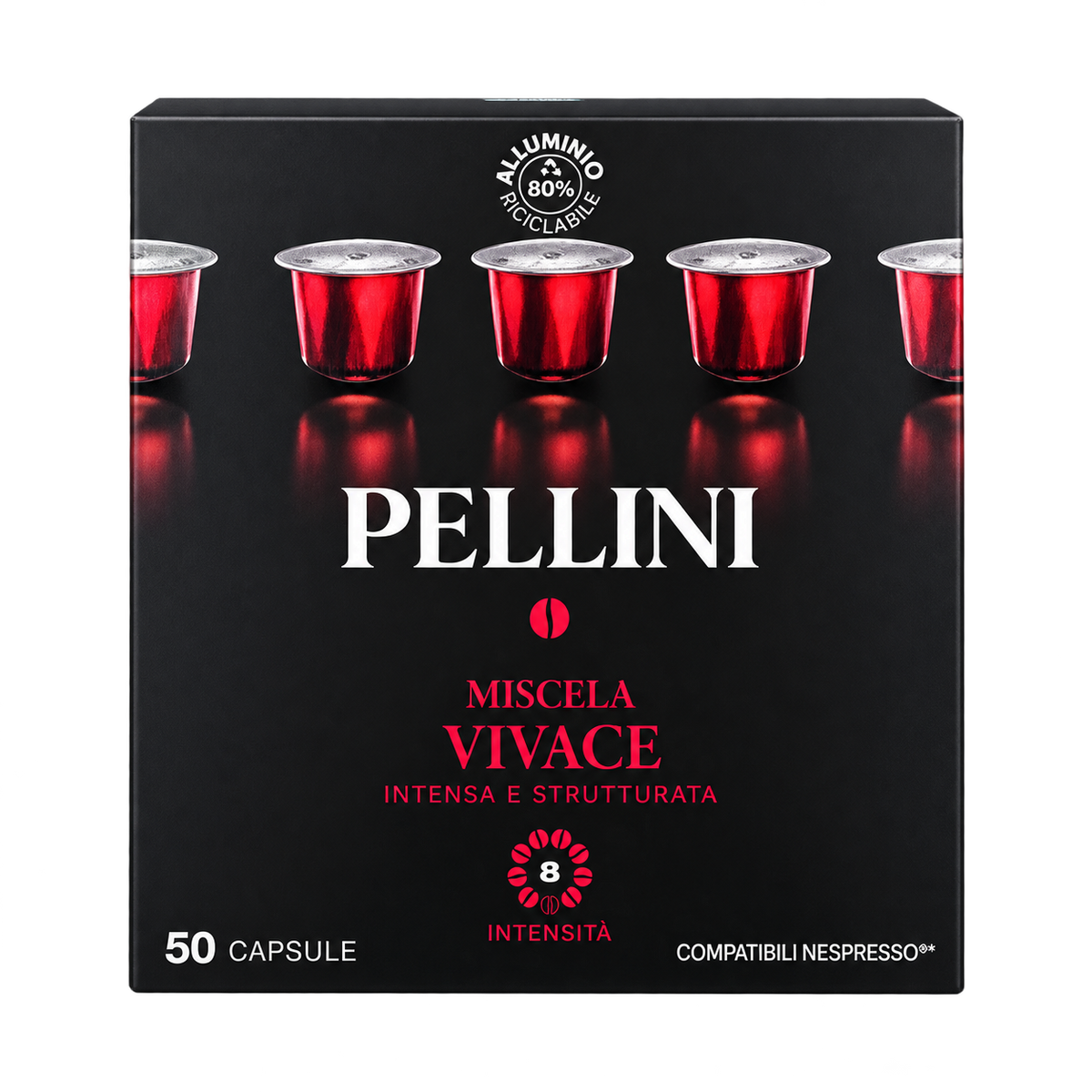 Pellini Vivace – Nespresso-kompatibilis kávékapszula – 50 db