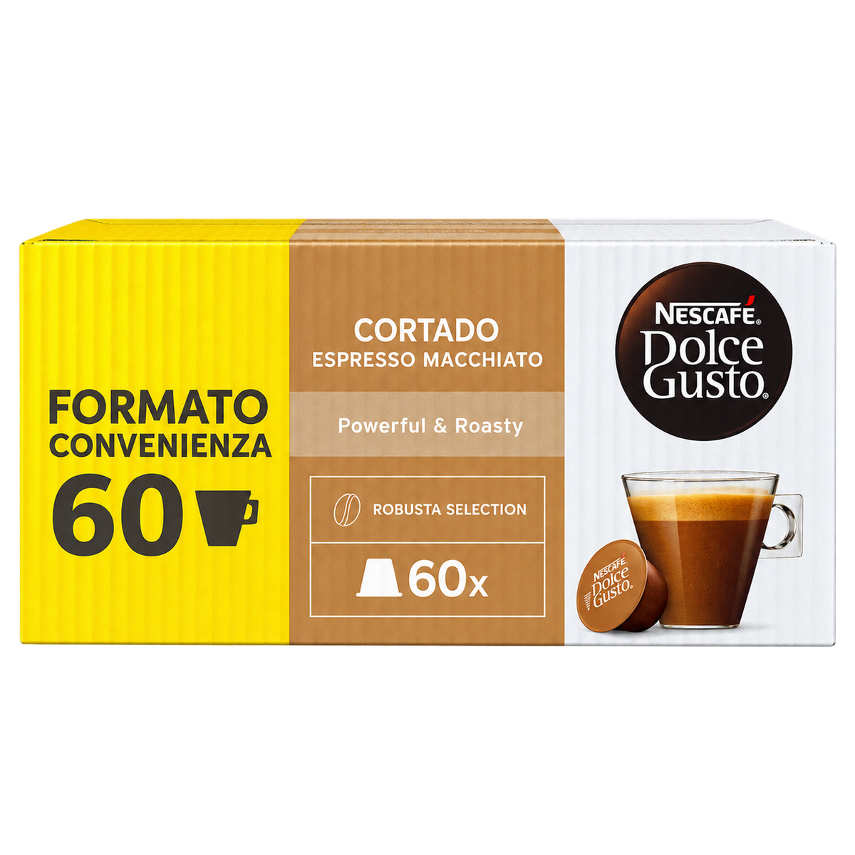 Nescafé Dolce Gusto Cortado Espresso Macchiato – Tejes kávékapszula – 60 db