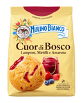 Mulino Bianco Cuor di Bosco – Málnás, áfonyás és meggyes töltött keksz- 300 g