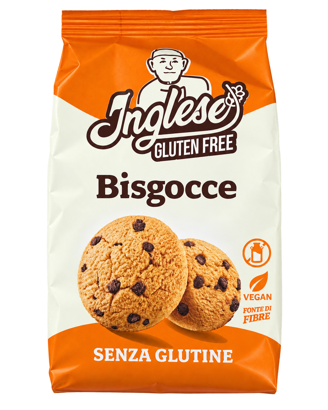 Inglese Bisgocce – Gluténmentes Csokoládédarabos Keksz - 300 g