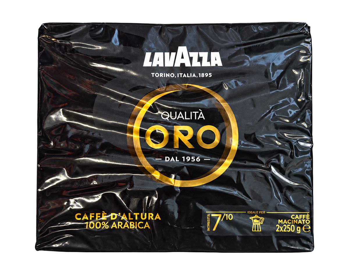 Lavazza Qualità Oro – 100% Arabica Őrölt Kávé – 500 g (2 × 250 g)