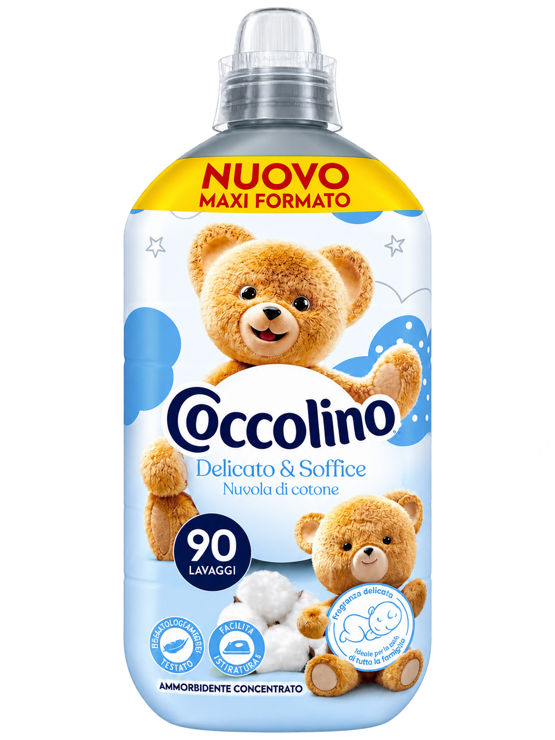 Coccolino Nuvola di Cotone – Pamutfelhő Illatú Textilöblítő – 90 mosás