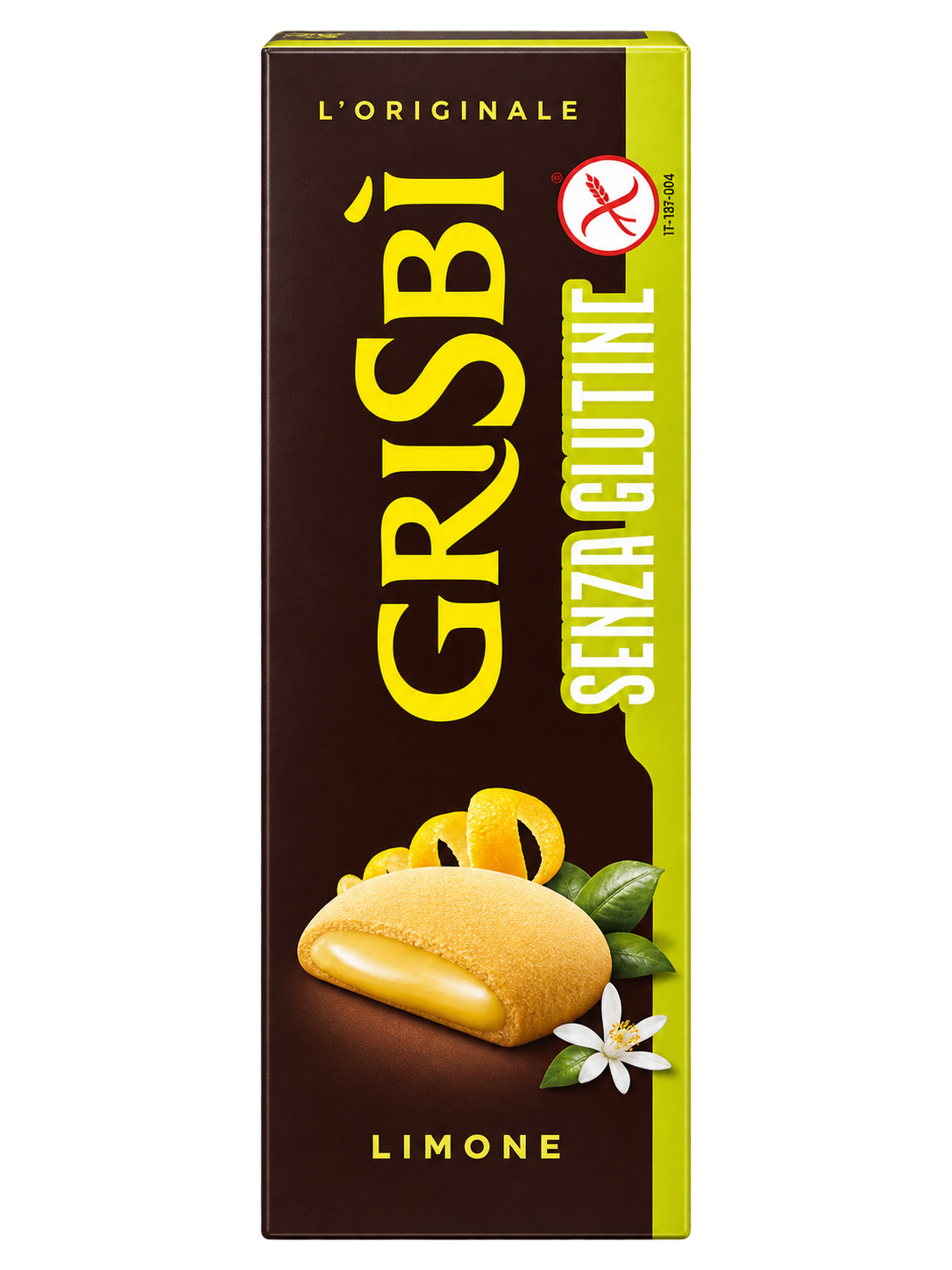 Grisbì Limone Senza Glutine – Gluténmentes, Citromkrémmel Töltött Olasz Keksz - 150 g