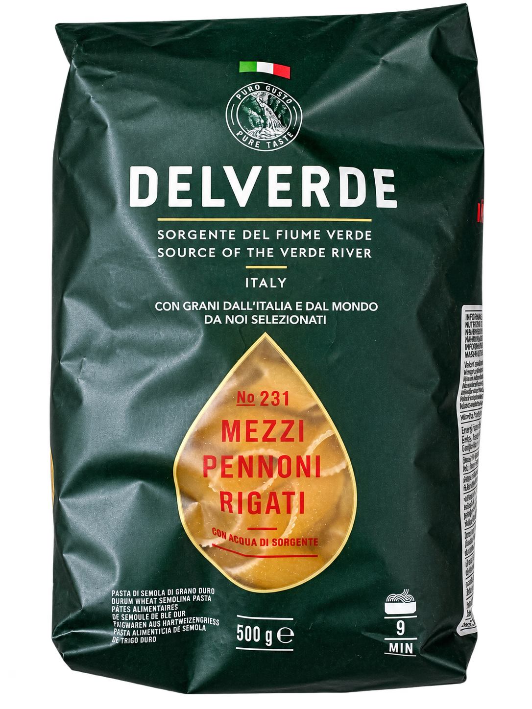 Delverde Mezze Penne Rigate – 500 g