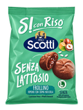 Riso Scotti Sì con Riso – Laktózmentes, Mogyorókrémmel Töltött Olasz Keksz - 200 g