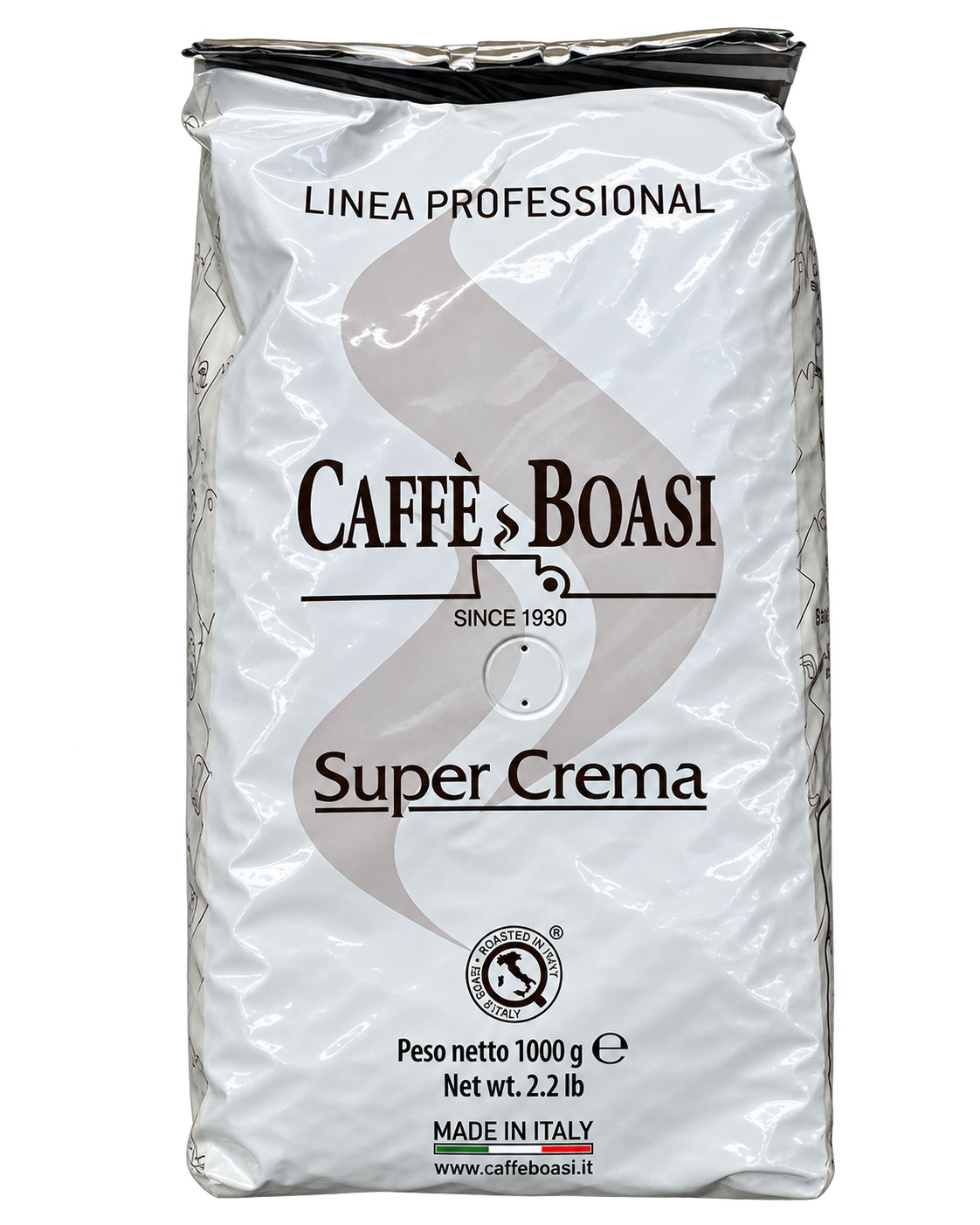 Caffè Boasi Super Crema – Prémium Olasz Szemes Kávé – 1 kg