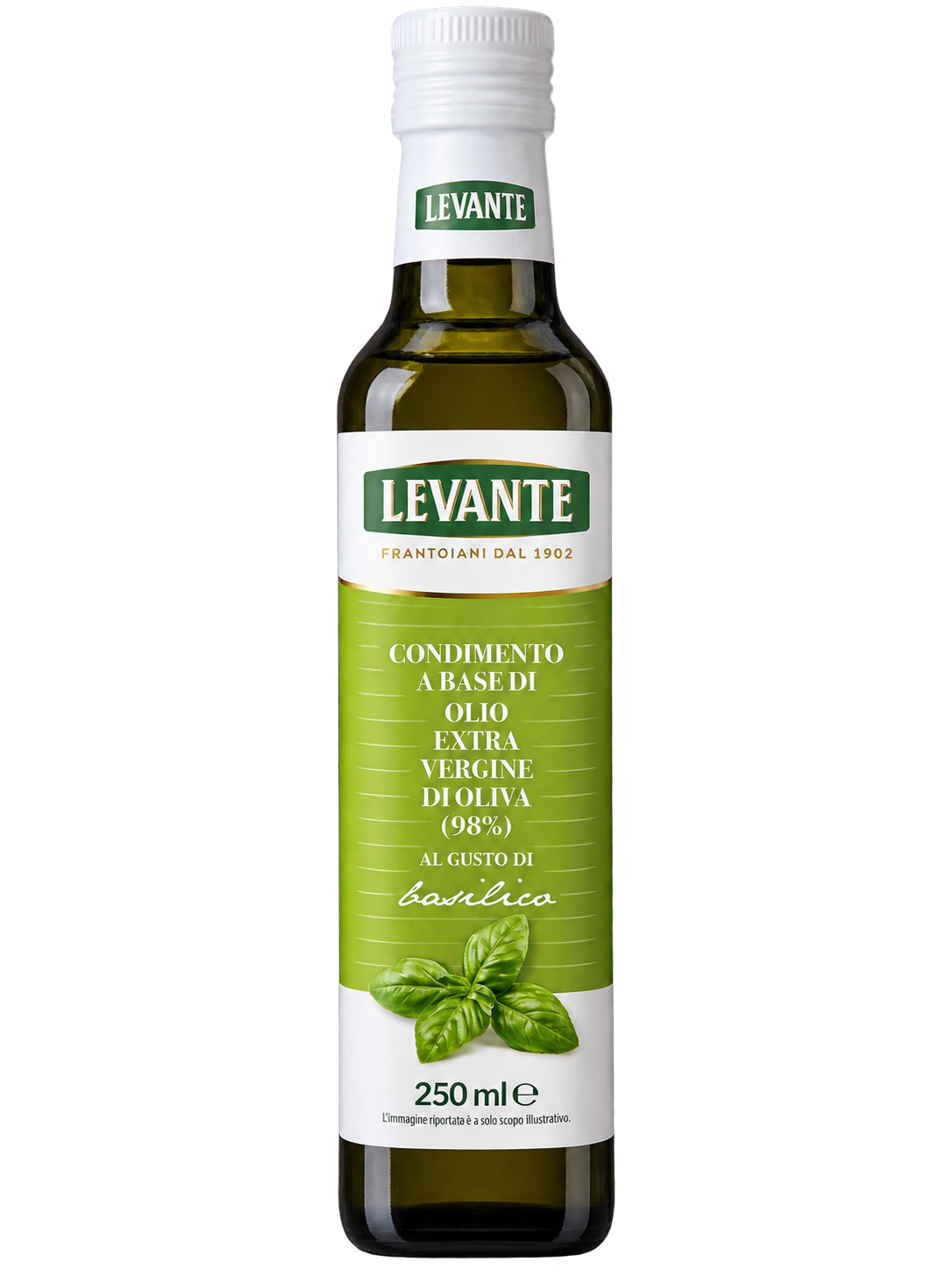 Levante Bazsalikomos Extra Szűz Olívaolaj – 250 ml