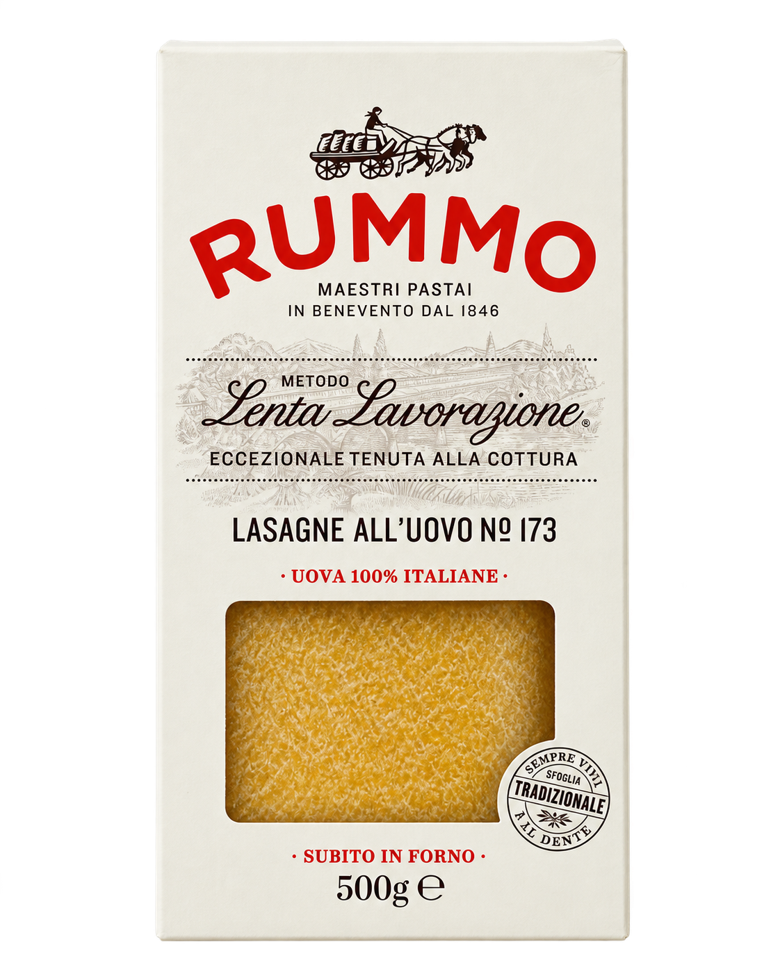 Rummo Lasagne all’Uovo N°173 – Olasz Tojásos Lasagnetészta – 500 g
