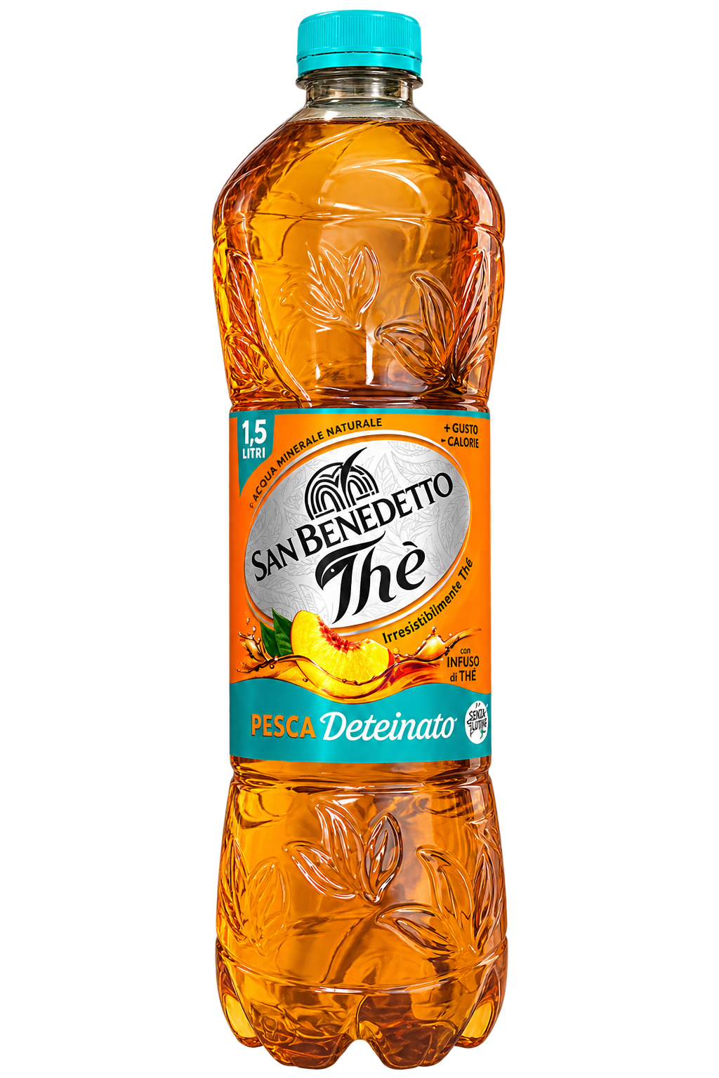 San Benedetto Thè Pesca Deteinato – Koffeinmentes Őszibarackos Jegestea – 1,5 L