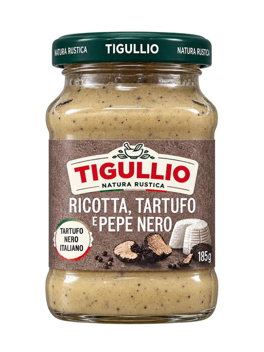 Tigullio Ricottás, Szarvasgombás és Fekete Borsos Pesto – 185 g