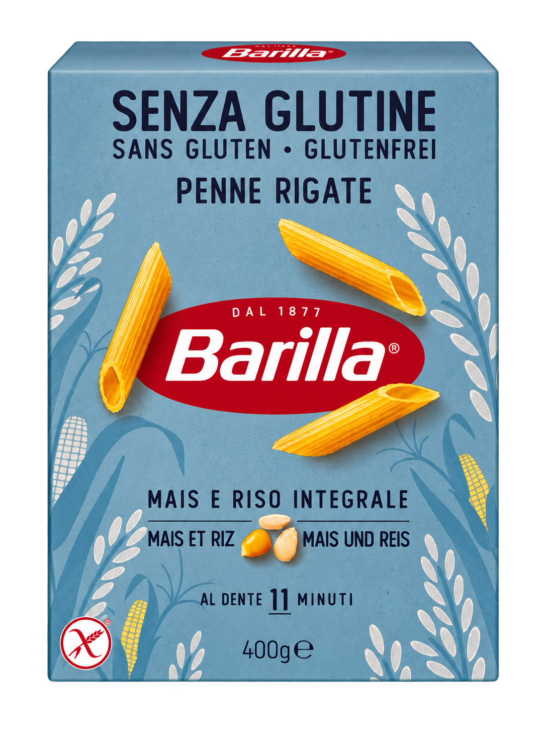 Barilla Penne Rigate Senza Glutine – Gluténmentes Olasz Penne Tészta – 400 g