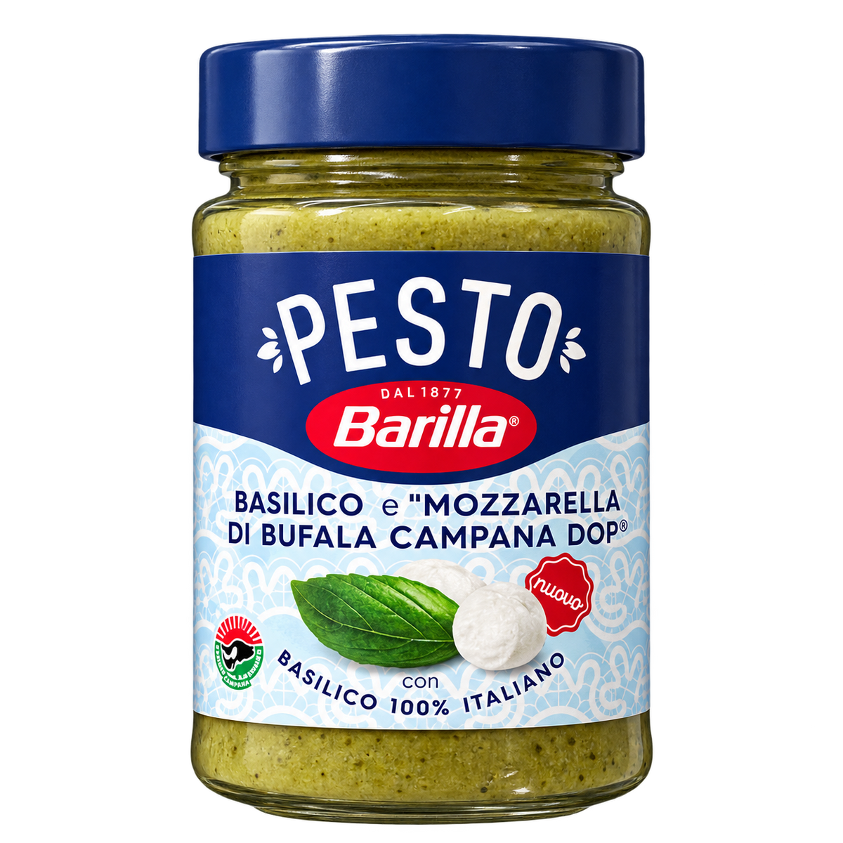 Barilla Bazsalikomos és Mozzarellás Pesto – 190 g