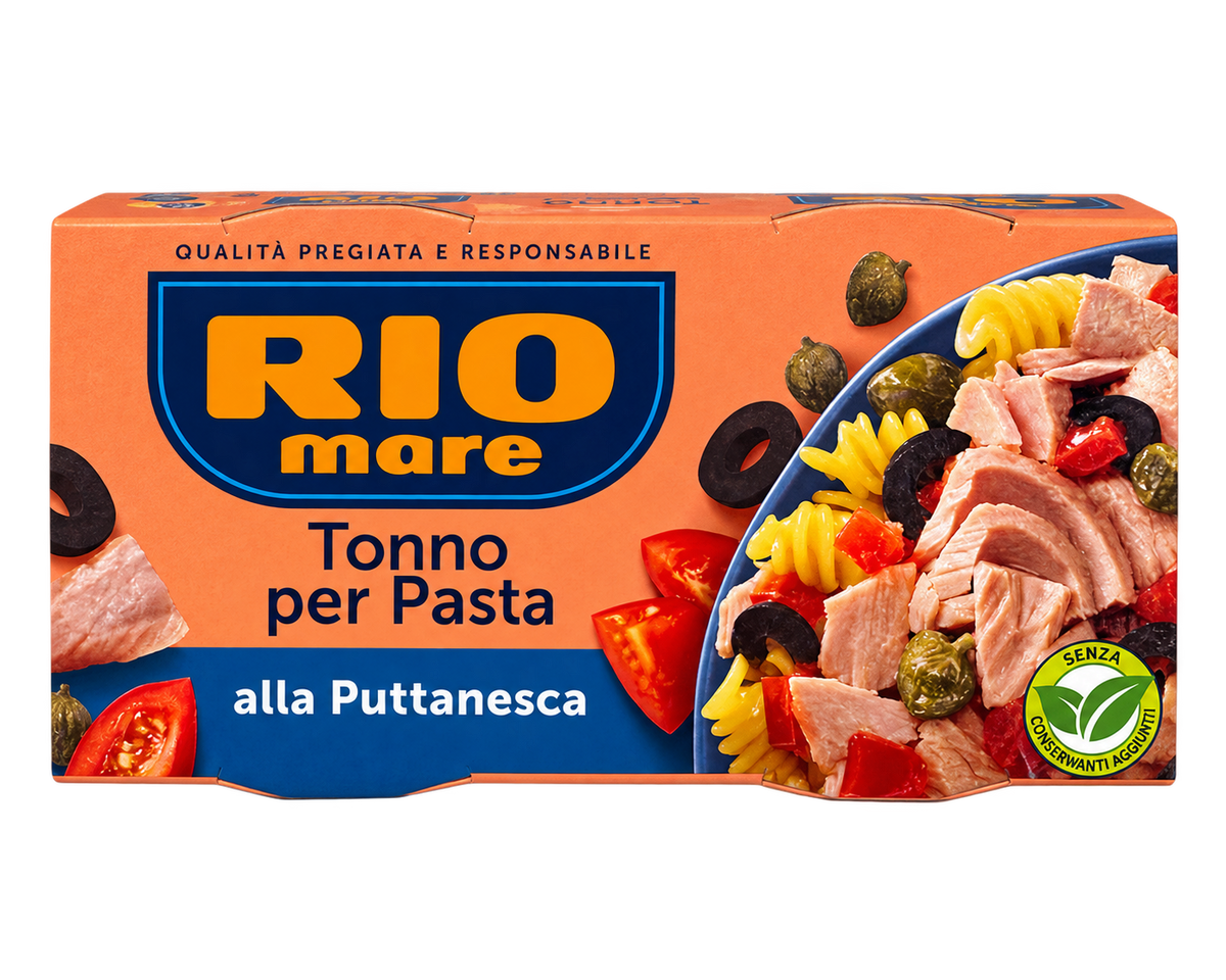Rio Mare Tonno per Pasta alla Puttanesca – Tonhalas Tésztaszósz Puttanesca - 2x160g