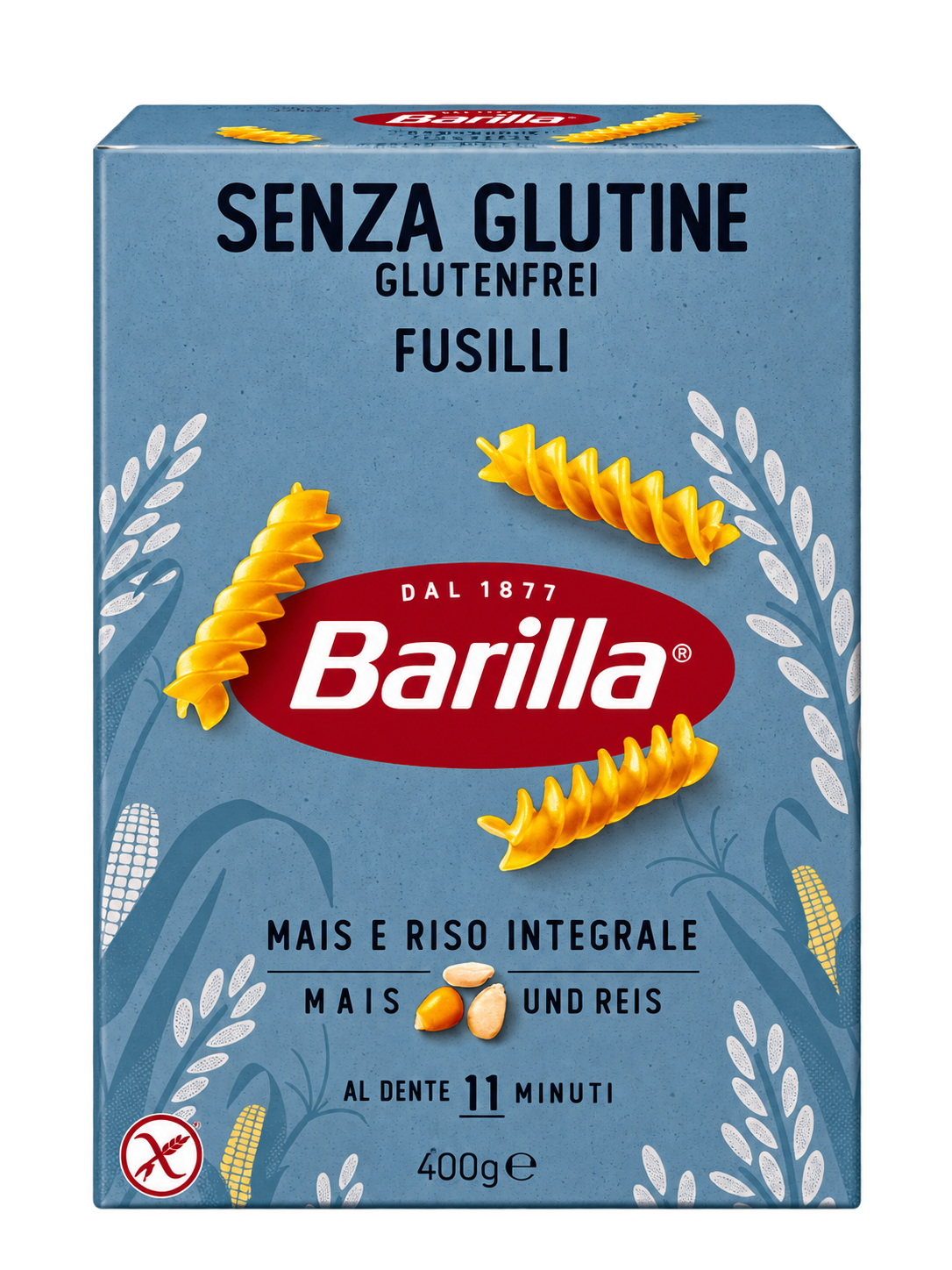 Barilla Fusilli Senza Glutine – Gluténmentes Olasz Orsótészta – 400 g