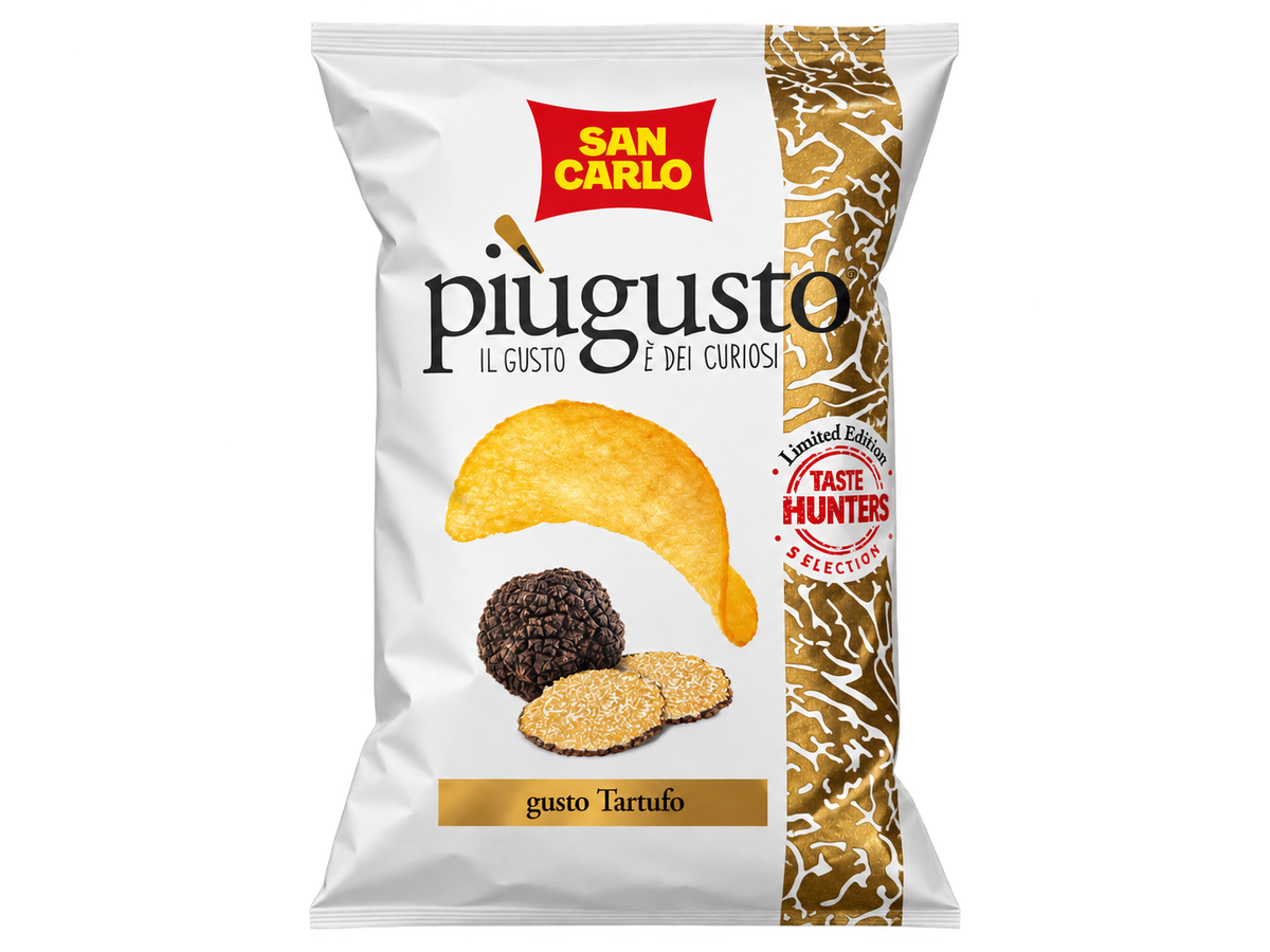 San Carlo Più Gusto Tartufo – Olasz Szarvasgombás Burgonyachips – 150 g