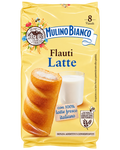 Mulino Bianco Flauti Latte – Tejkrémmel Töltött Puha Péksütemény – 8 db